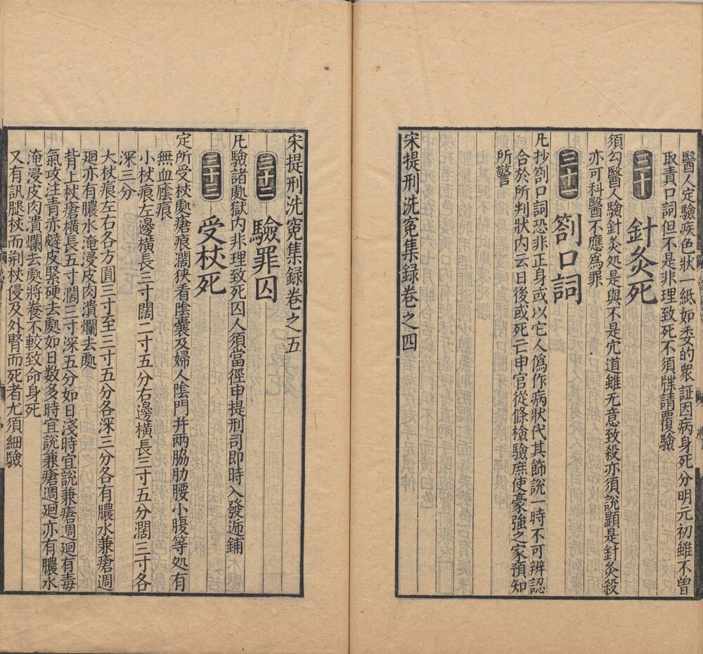 宋提刑洗冤集录. 五卷. 南宋. 宋慈著. 清嘉庆十二年兰陵孙星衍覆元椠本. 顾广圻覆校