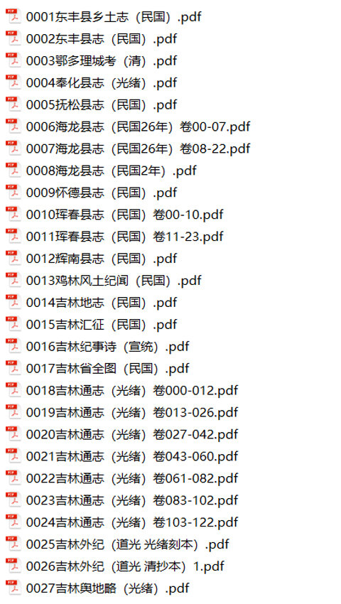 东北内蒙地方志县志明清民国版本