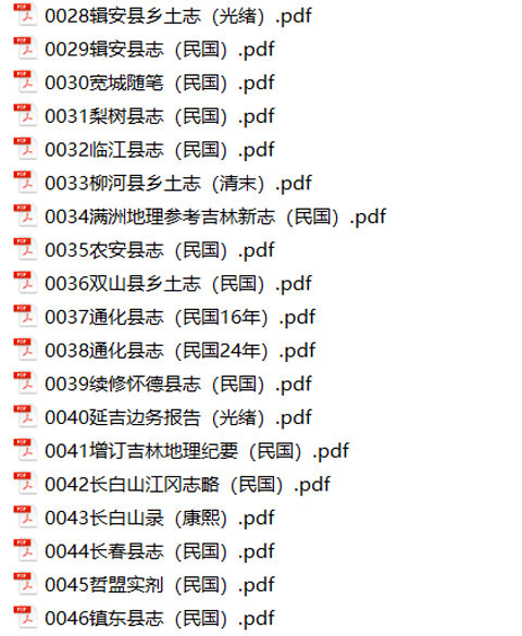 东北内蒙地方志县志明清民国版本