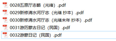东北内蒙地方志县志明清民国版本