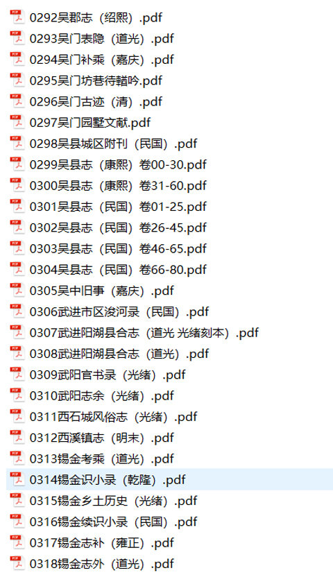 江苏地方志县志明清民国版本