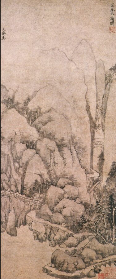 元黄公望绘画10套富春山居图快雪时晴图水阁清幽图