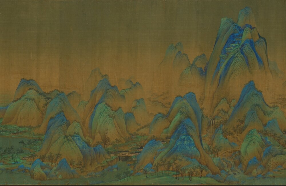 千里江山图卷.北宋王希孟北宋青绿山水巅峰之作超高清