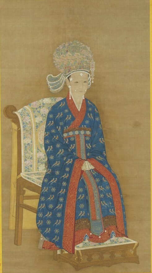 历代帝后像轴历代帝王半身像册南薰殿旧藏
