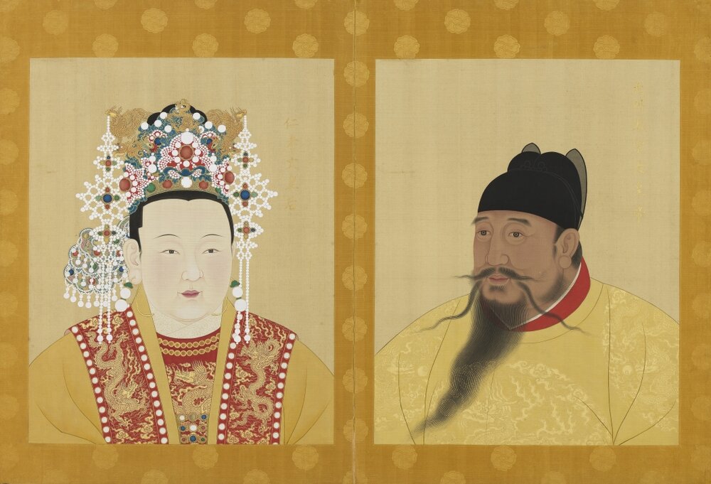 历代帝后像轴历代帝王半身像册南薰殿旧藏
