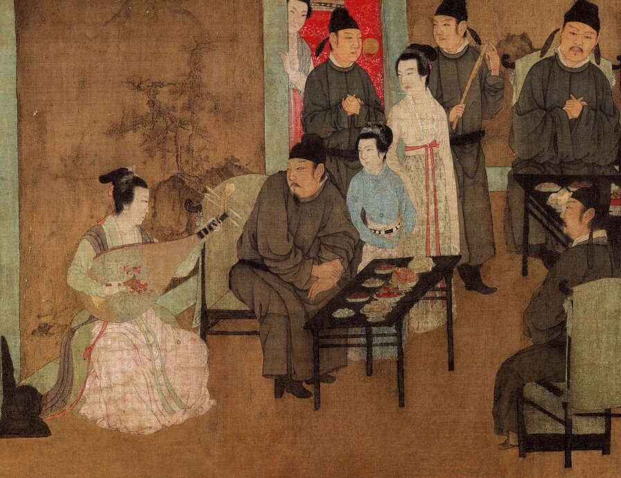 韩熙载夜宴图五代顾闳中作宋摹本十大传世名画