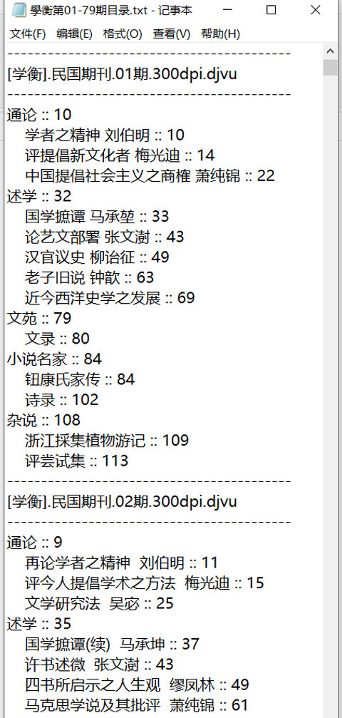 学衡月刊1921-1933学术刊物79期全民国期刊