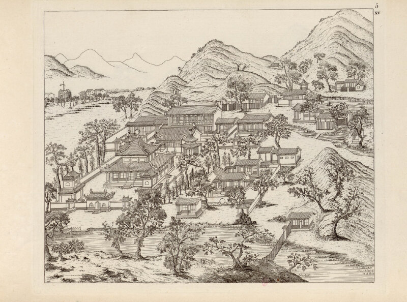 清朝铜版画合集郎世宁铜版画战争圆明园西洋楼铜版画