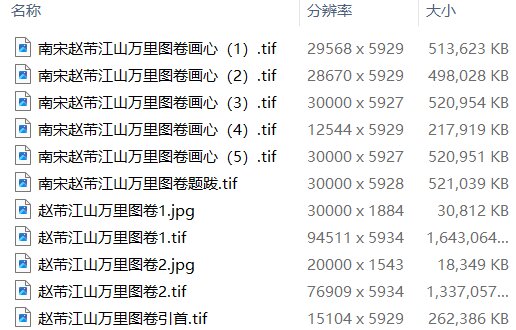 江山万里图南宋赵黻长江万里图水墨长卷赵芾