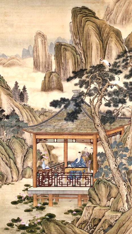 清郎世宁绘画合集百骏图仙萼长春图雍正乾隆帝王图铜版画