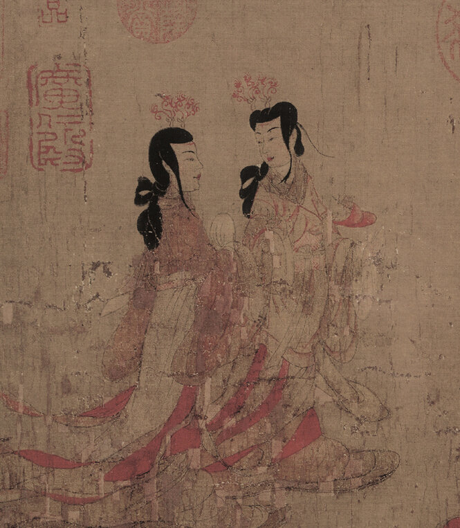 顾恺之绘画合集洛神赋图女史箴图斫琴图超高清TIF顾恺之的人物画
