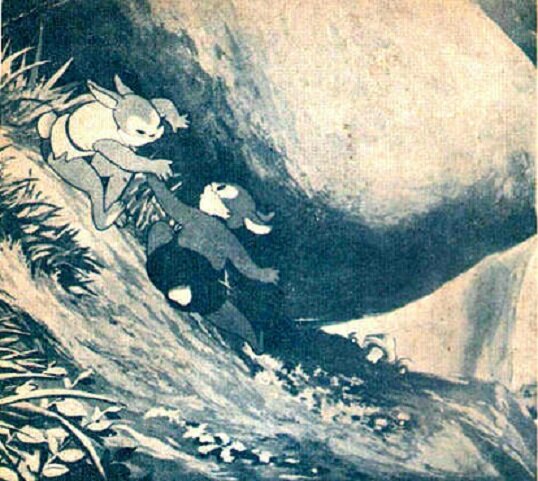 1953.采蘑菇 黑白 修复清晰版