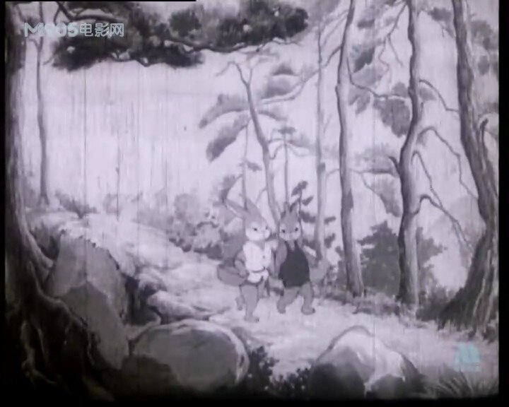 1953.采蘑菇 黑白 修复清晰版