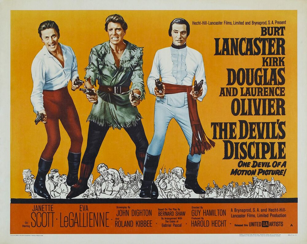 1959.魔鬼门徒 黑白 无字 英美喜剧战争 高清 豆瓣无分 The.Devils.Disciple.BRRip.X264.AC3