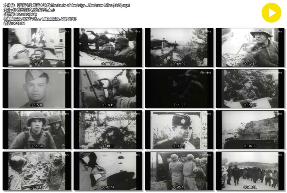 1965.坦克大决战 彩色中字 高清 美国纪录片战争 豆瓣7.8 Battle.of.the.Bulge.1965.HD-DVD.x264.720P.AC3-CHD