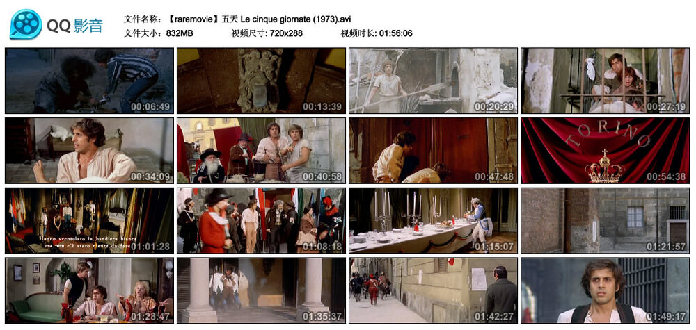 1973.五天  彩色 中字 意大利喜剧历史 豆瓣无分 Le cinque giornate Dario Argento