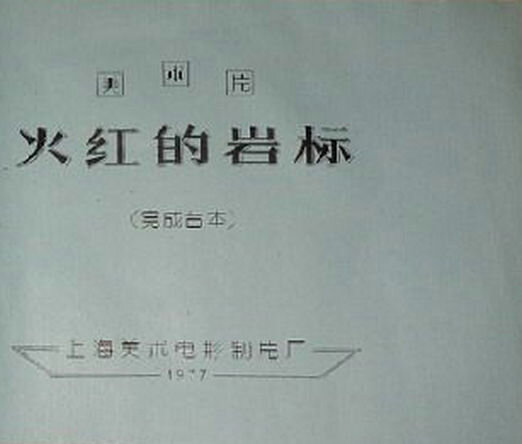 1977.火红的岩标 彩色 模糊