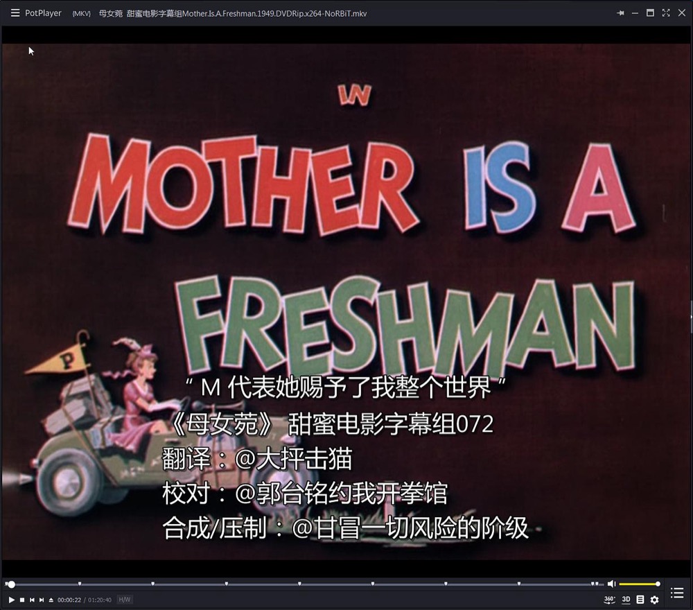 1949.母女菀 彩色 中字 美国喜剧 高清 豆瓣无分 Mother.Is.A.Freshman.DVDRip.x264