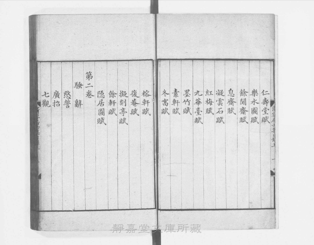 图2 卷首书影(书名页/序目)